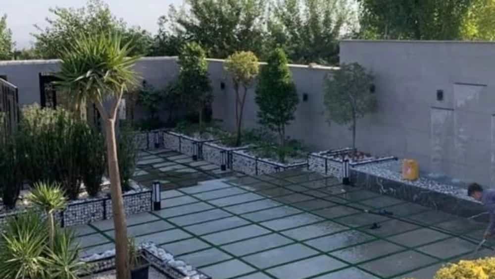 محوطه سازی ساختمان در بابلسر